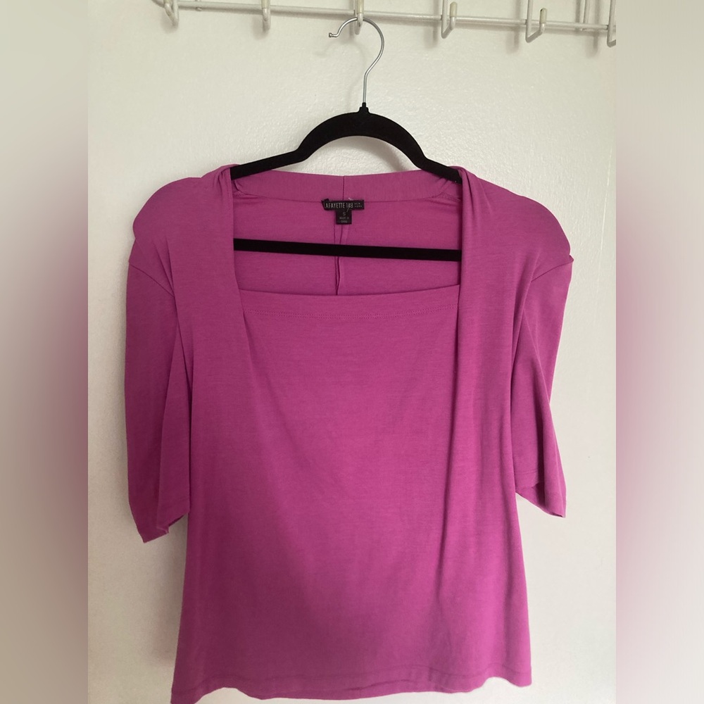 Lafayette 148 Square Neck Top